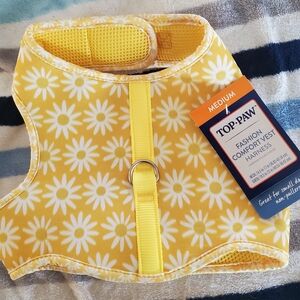 Top Paw Daisy Yellow and White Dog Harness